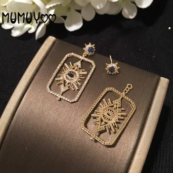 

Fashion jewelry high quality swa, charm devil's eye dual purpose star earrings, square exaggerated big earring for women