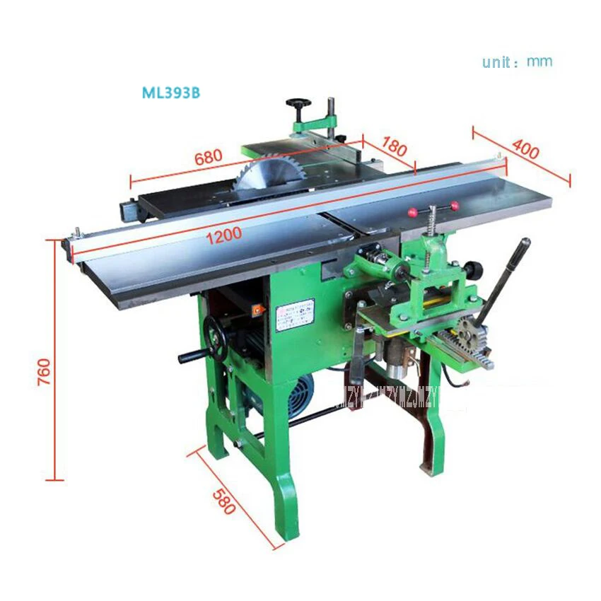ML393B многоцелевой станок строгальный станок/бензопила/Электрический деревянный строгальный станок Настольный деревообрабатывающий станок 220 В/380 В 6,5 кВт м/мин