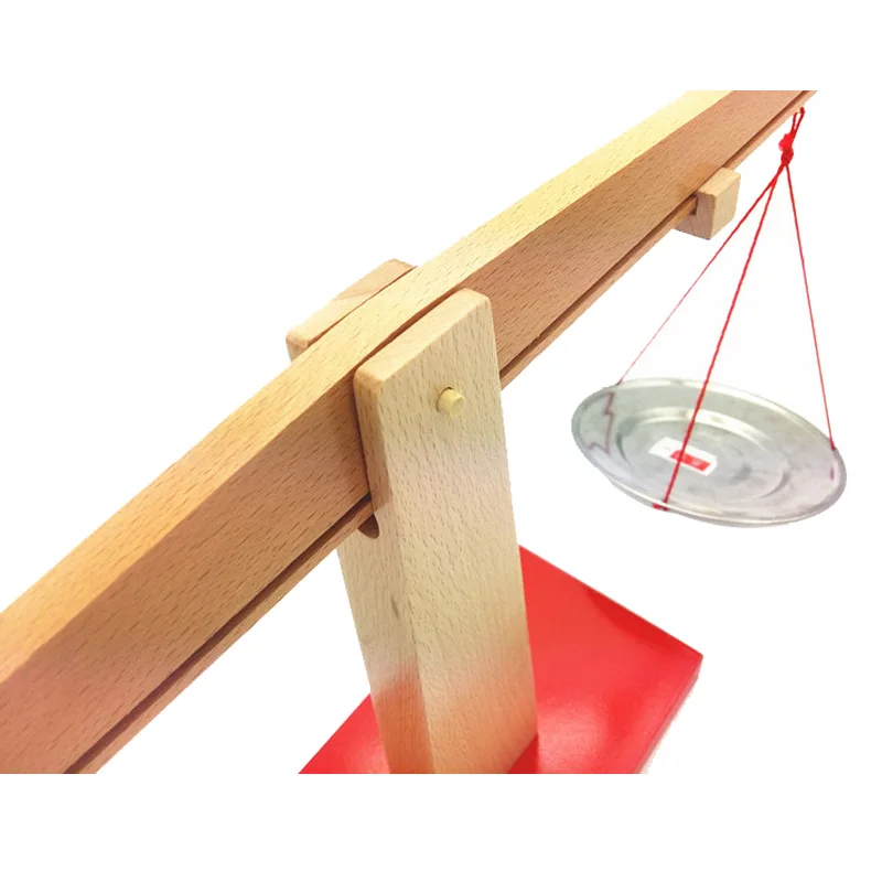 Aktudy Kids Children Wood DIY Balance Scale Weigh Kit Model Science