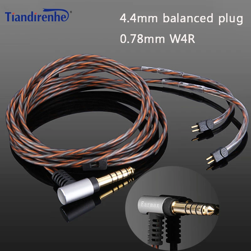 Cable para auriculares de 0,78 2 pines, cable de de 3,5mm/2,5mm/4,4mm, cable de audio de balance, de cobre y cristal individual|Accesorios de auriculares| - AliExpress
