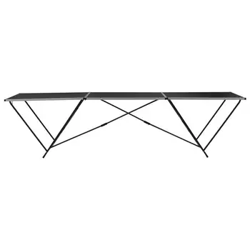 

VidaXL Portable Folding Pasting Table MDF and Aluminium Outdoor Camping Simple Rain-proof Table 300x60x78 cm No assembly require