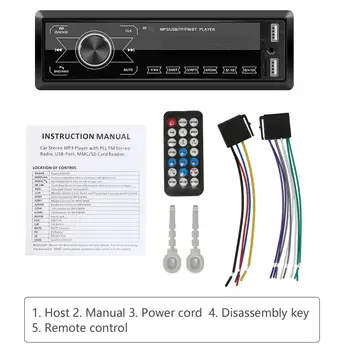

1 Din Car Mp3 Player Car Bluetooth USB 2.0 Windows CE 6.0 7-inch Capacitive Screen 8GB Memory Hi-Fi Speaker With FM Transmit