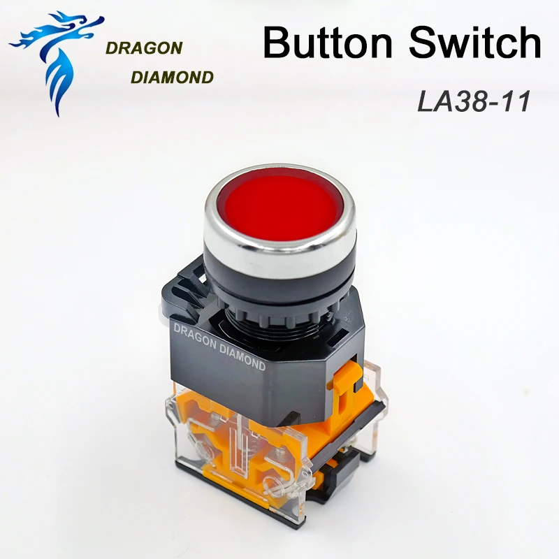 

CO2 Laser Button Switch LA38-11 For CO2 Laser Engraving & CNC 3018 Spindle Upgrade Fiber Marking Machine