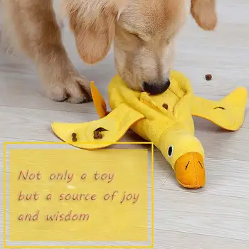 

Interactive Dog Toy with Sound Squeaky Plush Toys Duck for Large Dogs Stuffing Funny Pet Accessories