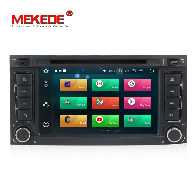 Cheap PX5 4+32G HD Android 9.0 2 din 7 inch Car DVD VW Touareg Multivan (2002-2010) GPS BT Radio RDS USB Steering wheel Canbus 3