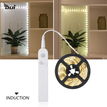 

LED Strip Motion Sensor Strip light Waterproof 5V USB Cabinet Flexible Led Light Tape Kitchen Bedroom Closet Night Light Lamp