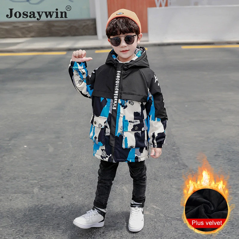 Lidiar con Nadie menú Chaqueta de invierno para niños, traje de nieve con capucha de piel, Parkas  de camuflaje para adolescentes, abrigo largo grueso y cálido, chaqueta para  niños _ - AliExpress Mobile