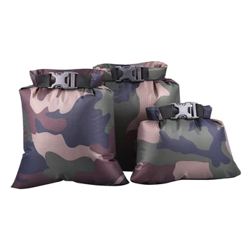 

3 pcs 1.5L+2.5L+3.5L Waterproof Dry Bag Storage Pouch Bag for Camping Boating Kayaking Rafting Fishing (Camouflage)