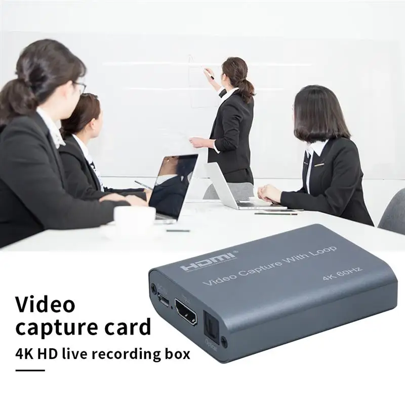 

HD to USB Mini Video Capture Card 4K 1080P Game Recording Device for Live Streaming Gaming