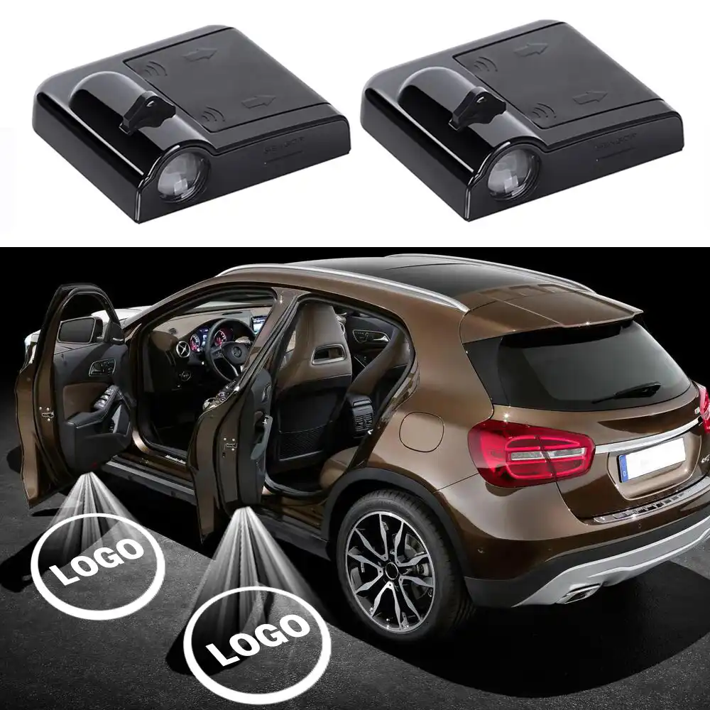 Led車のドアのロゴゴーストシャドウ光トヨタカローラyaris Chrトヨタハイランダーカムリvenzaはセリカランドクルーザー エンブレム Aliexpress