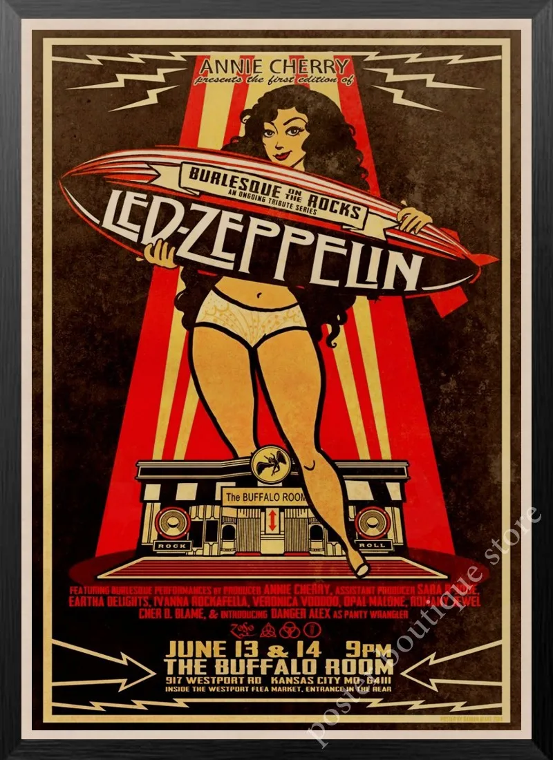 Led Zeppelin рок-н-РОЛ постер, Jimmy страница, Роберт Плант винтажные наклейки домашний Декор наклейки на стену девять процентов/4