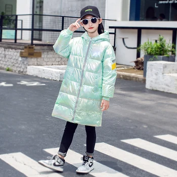 

Children's Fashion Jacket Boy Girl Warm Hooded Coat Natural Women's Winter suit for Children Coat 90% Duck Down Jacket for Girls