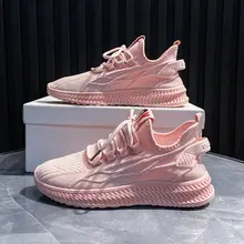  Women Yellow Sneakers Summer Breathable Mesh Women Shoes Casual Fashion Tenis Black Red Women's Vulcanized Shoes 2021 