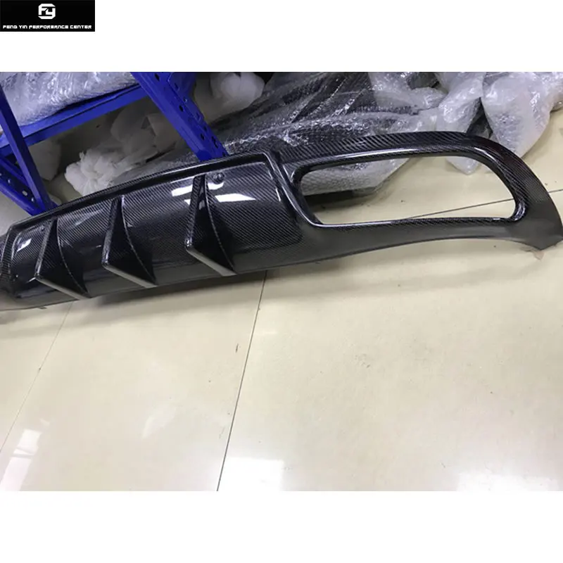 W205 C300 C63 Coupe углеродного волокна задний бампер диффузор для губ Benz W205 C63 Комплект кузова автомобиля