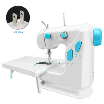

Mending Mini Double Speed Electric With Extension Table Household Sewing Machine Beginner Portable Crafting Handheld For Clothes