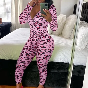 

Lip Print Sexy Onesie For Adult Cartoon Pajamas Homewear Onesie Pyjama Women Sleepwear Long Jumpsuit Christmas Party Wear Pajama