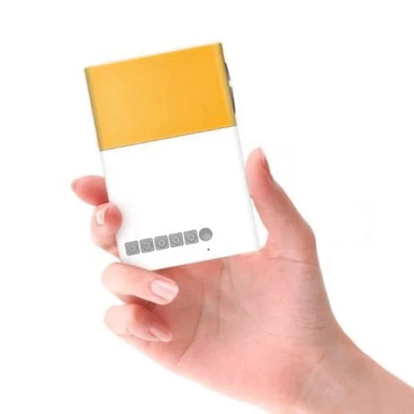 Escritório em Casa Projetor Mini Portátil Teatro 1080 p Amarelo Lhb99 hd 8 Sistema de conferência
