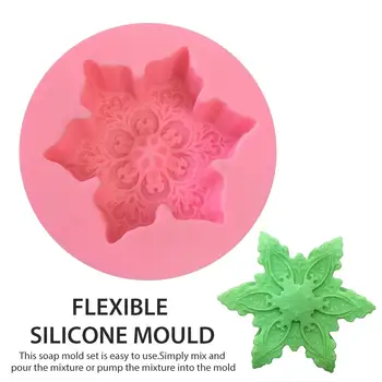 

3D Silicone Soap Mould Pentagram Cake Baking Tray Cake Pan Clay Craft Art Soap DIY Mold Cake Chocolate Candle DIY Mold