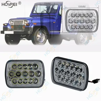 

2pcs 7Inch 45W 5X7 car Square LED Work Light Spot Beam Offroad Driving Light lamp For Jeep Wrangle ATV SUV 4x4 Truck Tractor