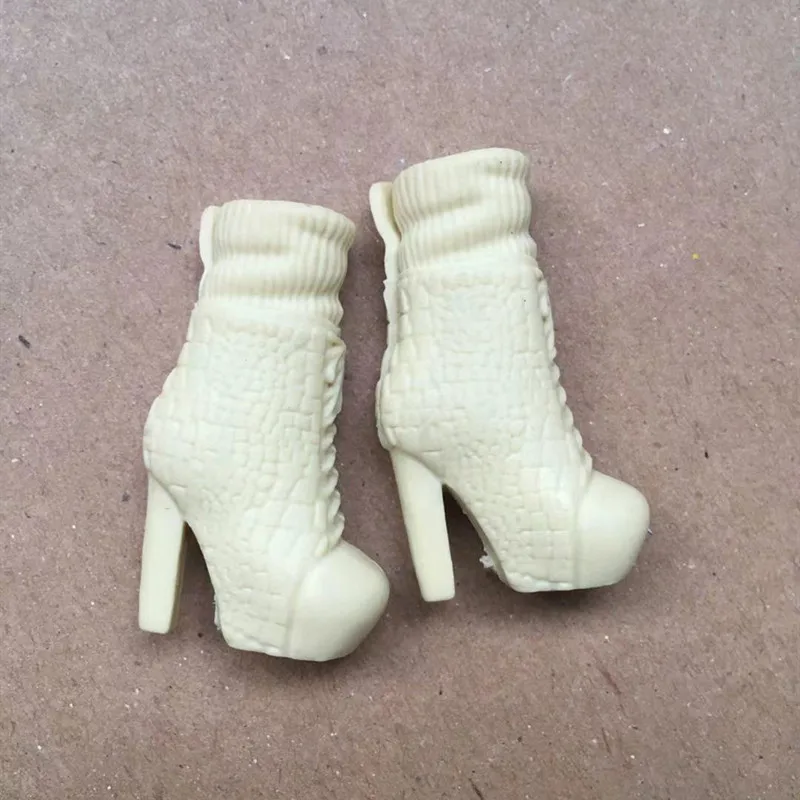 Original Doll Shoes Sandals 1/6 Doll Decors Girl DIY Dressing Toys Red Pink Blue Yellow Black Solid Color Doll Shoes Girl Gifts 4