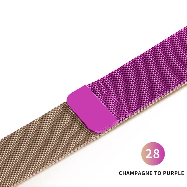 Strap For Apple watch band 44mm 40mm 42mm 38mm 41mm 45 stainless steel Metal bracelet magnetic Milanese loop Apple watch 34567se Jin Jianzi