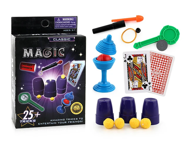Puzzle Simple Magic Prop Beginners Magic Kit Set For Kids Exciting Magician Tricks Performance Show with Instruction Manual GYH 4