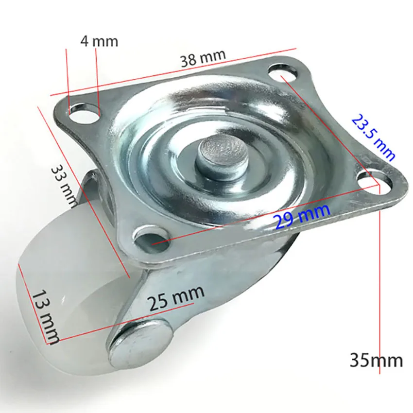 ROUE - ROULETTE,--Roulettes pivotantes universelles pour meubles, 1 ...