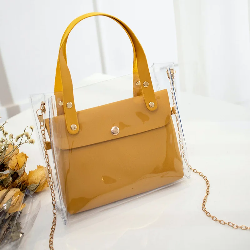  Fashion Transparent PVC Bags for Women 2019 Mini Shoulder Bag Female Small Leather Handbags Crossbo - 33047574463