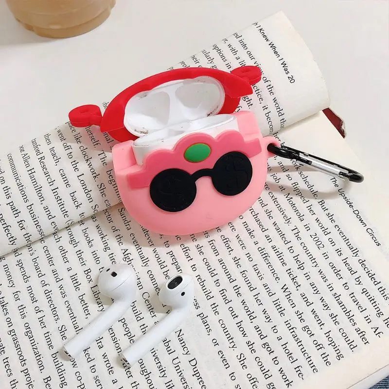 Фортуна Бог Стиль Защитный чехол силиконовый чехол с карабином для Airpods 1/2