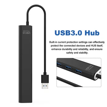 

Power Plug And Play Splitter Extension Portable Super Speed Adapter 7 Ports No Interference USB3.0 Hub Laptop Data Transmission