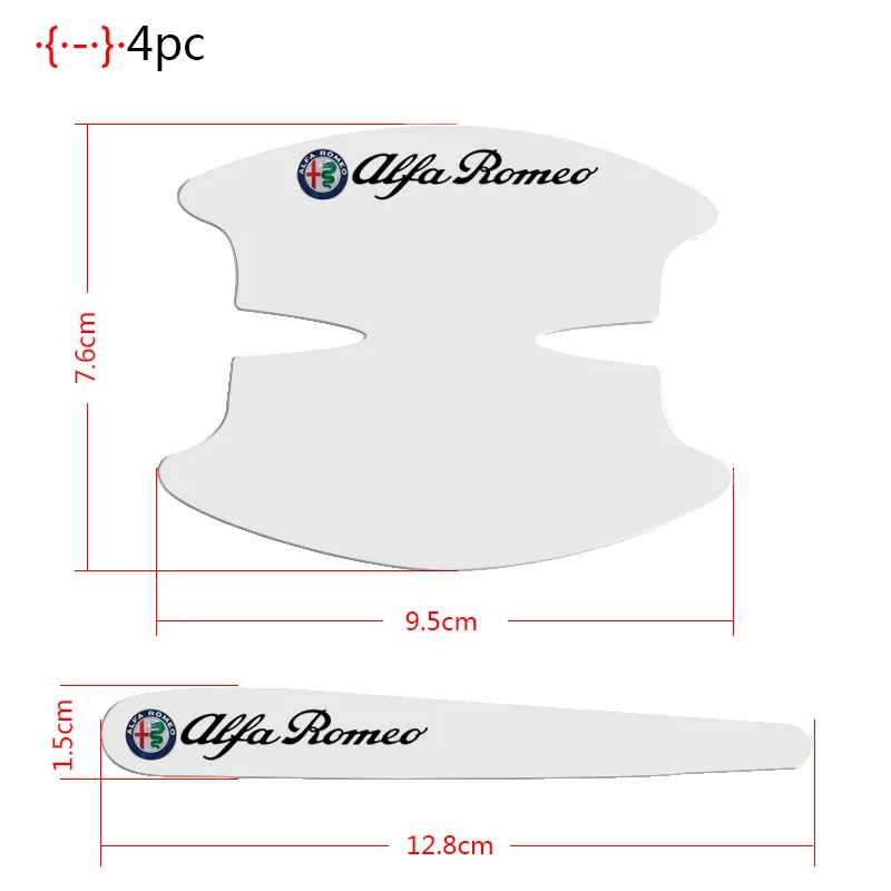 8pcs Car Door Handle Sticker Transparent Protective Film For Mini Coopers Clubman R55 R56 Countryman R60 Paceman R61 R50 R53 R57