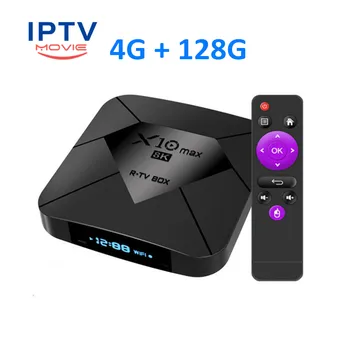 

2021 New 8K Android 9.0 X10MAX Tv Box Amlogic S905X3 Dual WIFI LED Display Smart Box Tv X10 HDR H.265 IPTV 4gb 32gb 128gb X10max