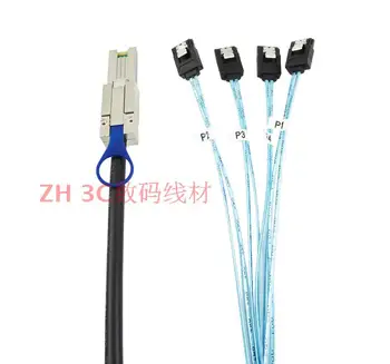 

MINI SAS Line SFF8088 26P to 4 SATA 7P Server Array Card Connected to Hard Disk Data Line 1 Meter