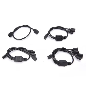 

Black 1 To 1/2/3/4 Ports Female Connection Cable For LED RGB Strips Light Connector 4 Pin Splitter For 3528 5050 RGB Led Strip