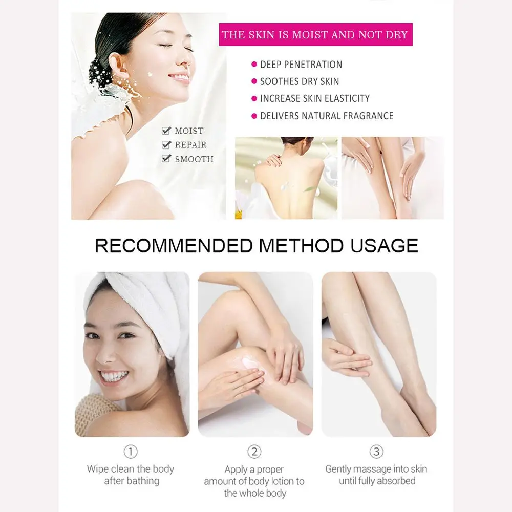 LAIKOU Collagen Snail Face Body Cream Deep Moisturizing Whole Body Brightening Improve Chicken Skin Anti-drying Body Lotion Care 4