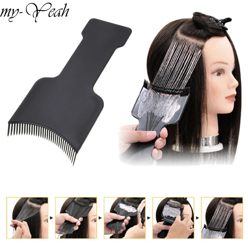 Professional Salon Hair Coloring Dyeing Applicator Brush Comb Diy Dispensing Tinting Highlighting Board Pro Salon Styling Tool Styling Tools Tint Brushhair Tint Brush Aliexpress