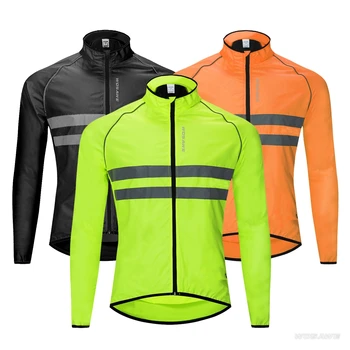 

WOSAWE Cycling Jacket High Visibility MultiFunction Jersey Road MTB Bike Bicycle Windproof Quick Dry Rain Coat Windbreaker
