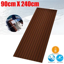 Настил лодки лист с коническим краем яхты морской пол ковер 90cm240cm6mm темно-коричневый с черным чеканкой лодки Аксессуары