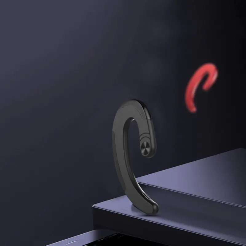 Наушники Bluetooth с костной проводимостью, не затычки для ушей, легкие Беспроводные наушники с ушным крюком