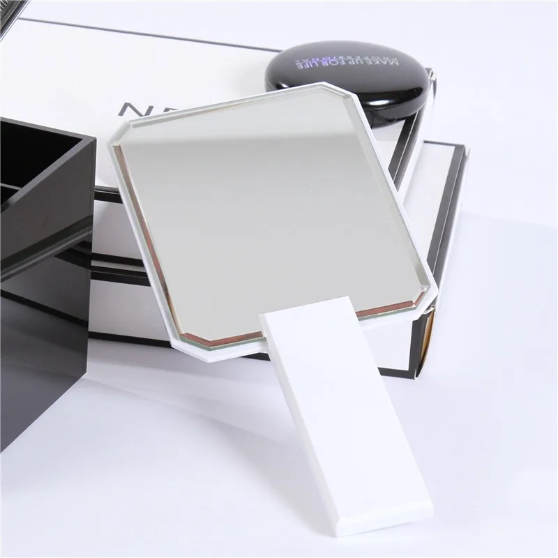 

Women's special beauty handle mirror portable make-up mirror make-up mirror beauty salon acrylic small mirror can be customized
