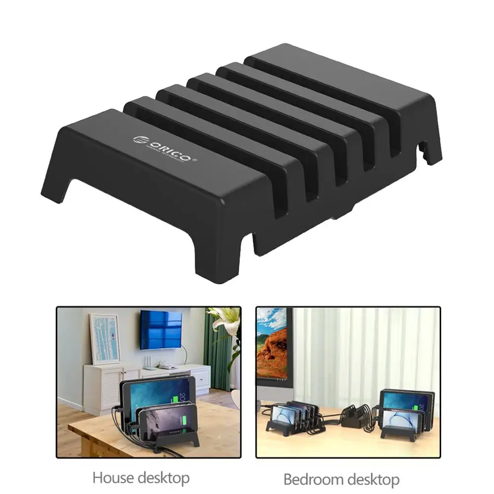 ORICO DK305 5 Slots Universal Phone Charging Station Bracket Desk Docking Charger Holder Cellphone Tablet Non-slip Organizer ORICO DK305 5 Slots Universal Phone Charging Station Bracket Desk Docking Charger Holder Cellphone Tablet Non-slip Organizer