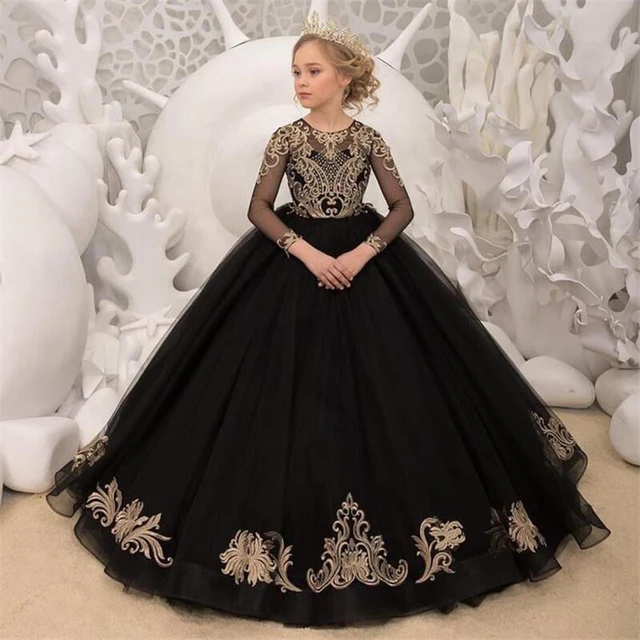 Buy Foreverkidz Premium Jacquard Forest Grace Panel Gown for Girls BLACK  for Girls (4-5Years) Online in India, Shop at FirstCry.com - 13314442