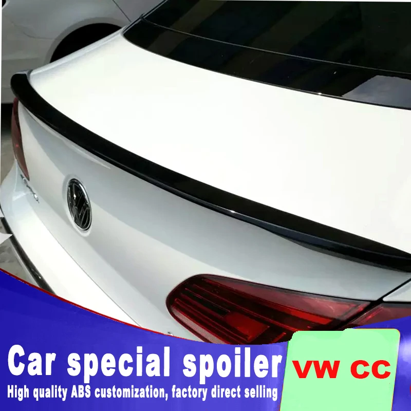 Новый дизайн для Volkswagen VW CC от 2009 до 2017 задний спойлер с крыльями багажника