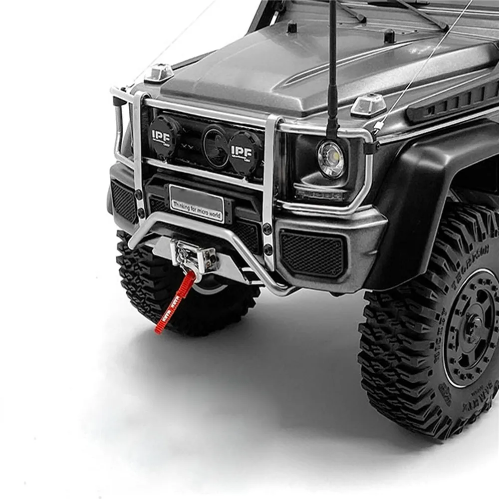 Передний бампер для радиоуправляемого автомобиля TRX4 TRX6 4x4 6X6 G63 G500 металлический