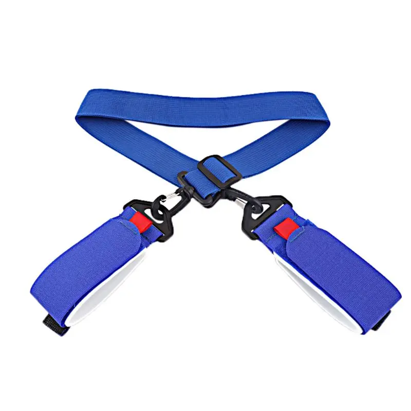 Регулируемые лыжные палки, наплечная ручная переноска, лямки с ручками для ресниц, защитные черные нейлоновые лыжные сумки с ручками - Цвет: blue