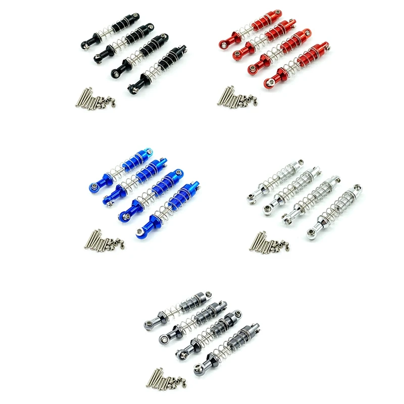 for MN D90 MN-90 MN99S WPL C14 C24 C34 RC Car 4Pcs Metal Shock Absorber Damper Upgrade Parts Accessories | Компьютеры и офис