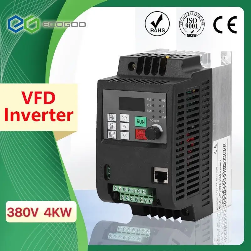 VFD 380V 4KW AC 1.5kW/2.2KW/4KW/5.5KW/7.5KW Variable Frequency Drive 3 Phase Speed Controller Inverter Motor | Обустройство дома