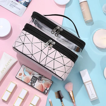 

Luxury Lady Travel Cosmetic Bag Makeup Case Pouch Toiletry Zip Wash Organizer