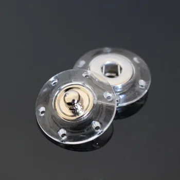 

10PCS/lot Invisible Transparent Resin Snap Buttons Round Plastic Snap Button For Overcoat Handbags Repair Accessory