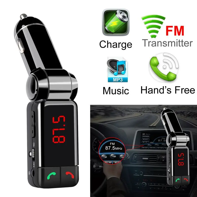 Регулируемый автомобильный MP3-плеер Телефон Hands-free автомобильный Bluetooth 2,1 зарядка встроенный автомобильный стерео fm-передатчик автомобильный bluetooth-плеер